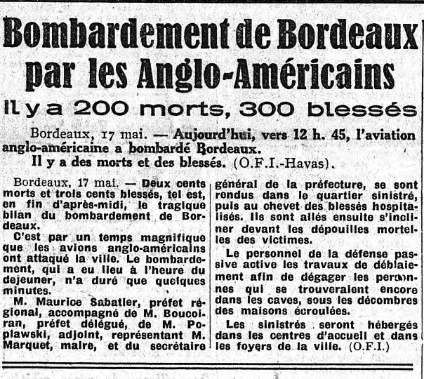 Bombardement de Bordeaux par les anglo-américains  bordea10